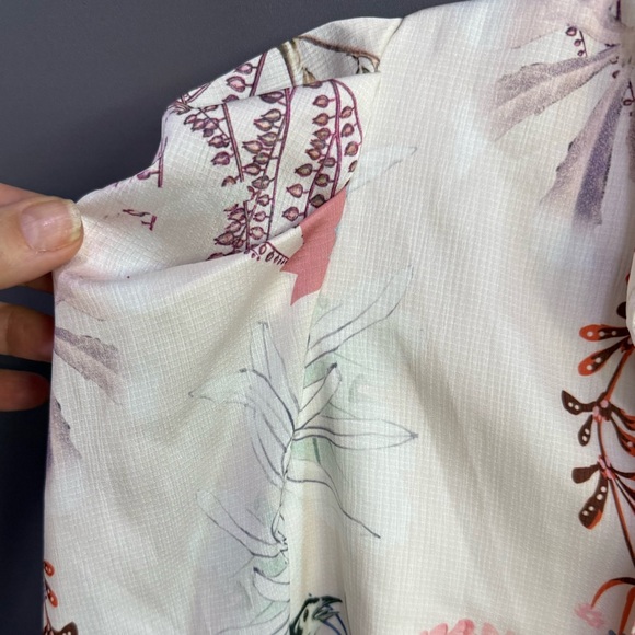 Ted Baker Silk Floral Bow-Tie Blouse - Picture 5 of 9